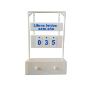 Contador de Libros Blanco