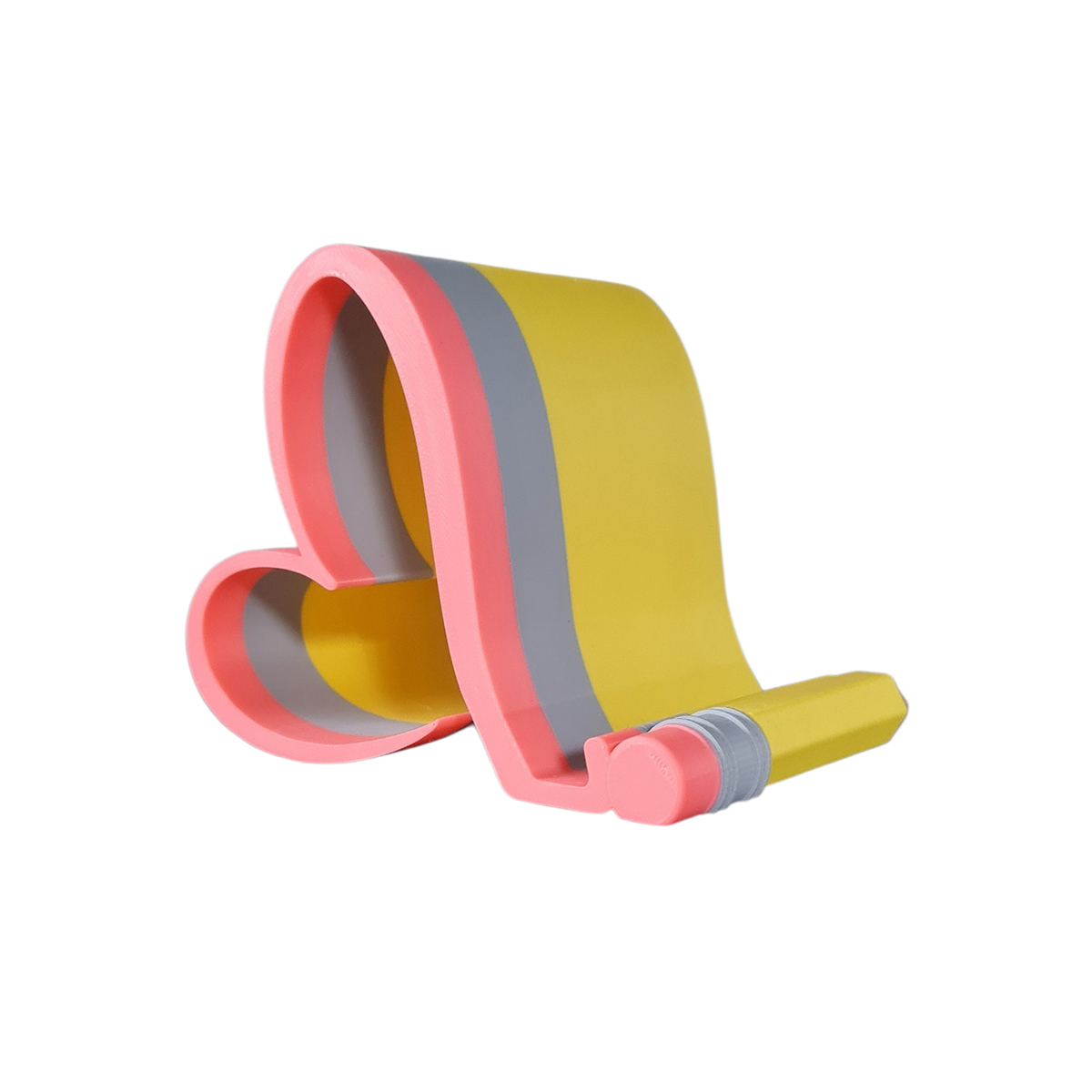 Soporte de Celular Corazón Amarillo